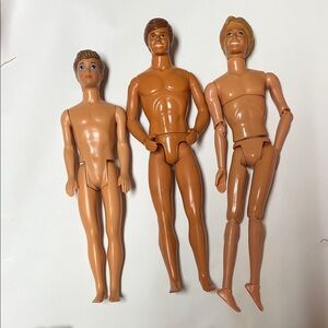 Set of Three Vintage Male Dolls